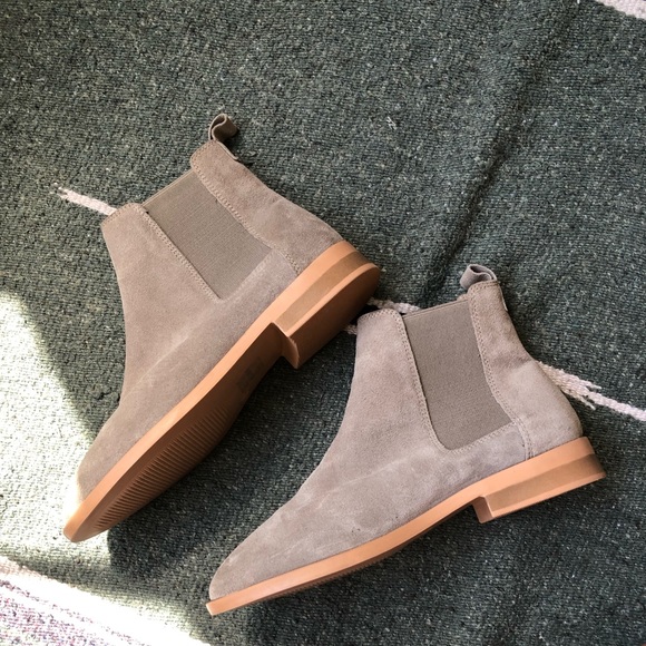 asos design aura suede chelsea ankle boots